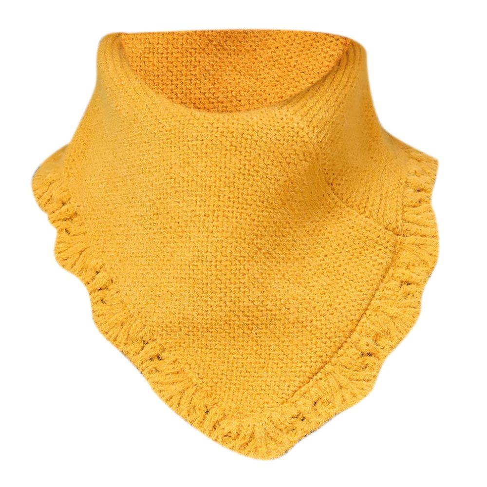 

Detachable Fake Collar Neck warmer Triangle Scarf Casual Knitted Turtleneck Women