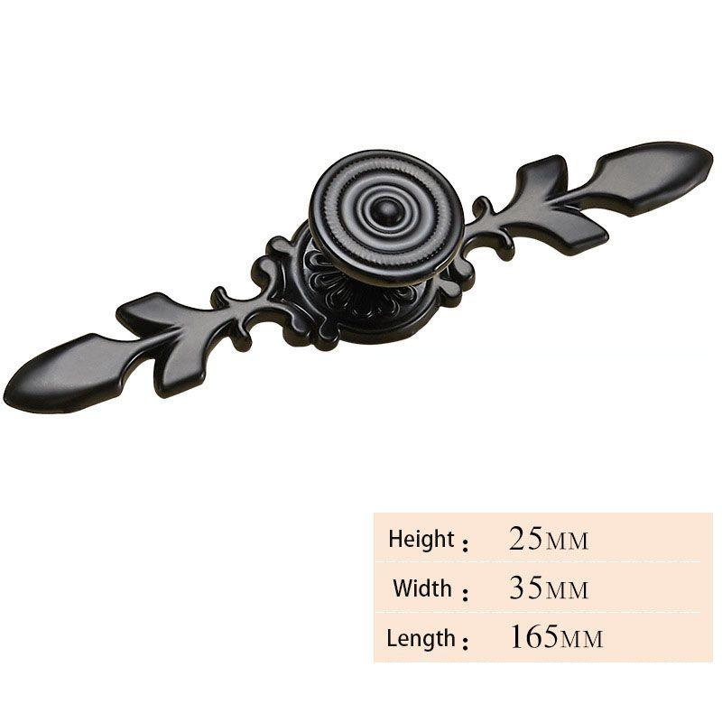 High-quality Zinc Alloy Matte Black Nickel Kitchen Cabinet Handle For Versatile Use