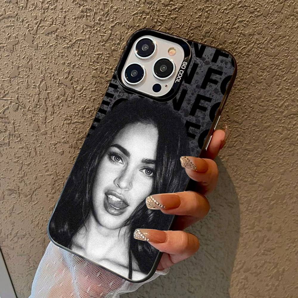 Megan F-Fox Vintage Beauty Phone Cases For IPhone 17 16 15 14 13 12 11 Plus Pro Max Colorful Case