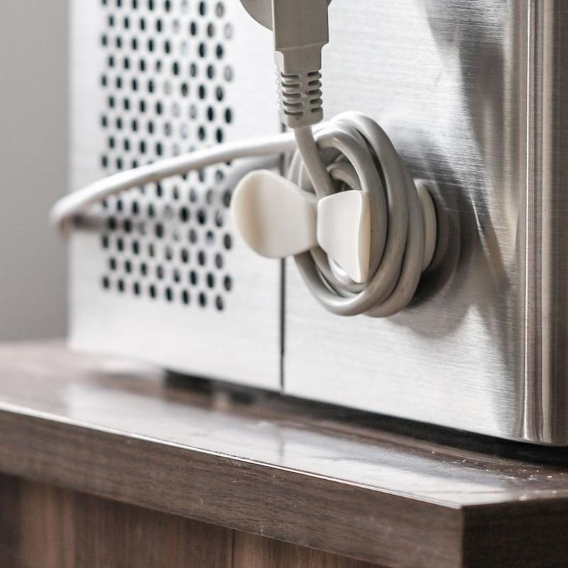 5 Stück Kabelaufwickler für Gerät Klebe-Kabelklemmen Kabelhalter Kabelaufwickler Kabelmanagement Kabelaufwickler für Küche