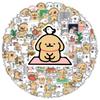100PCS Cartoon Line Dog In The Book Cute Stickers DIY Kids Toys Laptop Luggage Skateboard Suitcase Guitar Graffiti Decal Sticker