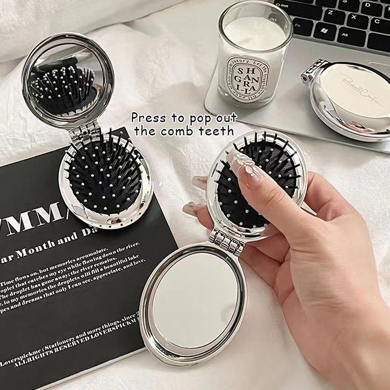 Bow Hairbrus Folding Massage Comb Head Massage Airbag Comb Anti-Static Portable Travel Girl Hair Combs Styling Tools