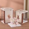Chocolate Bear Translucent Birthday Cake Boxes