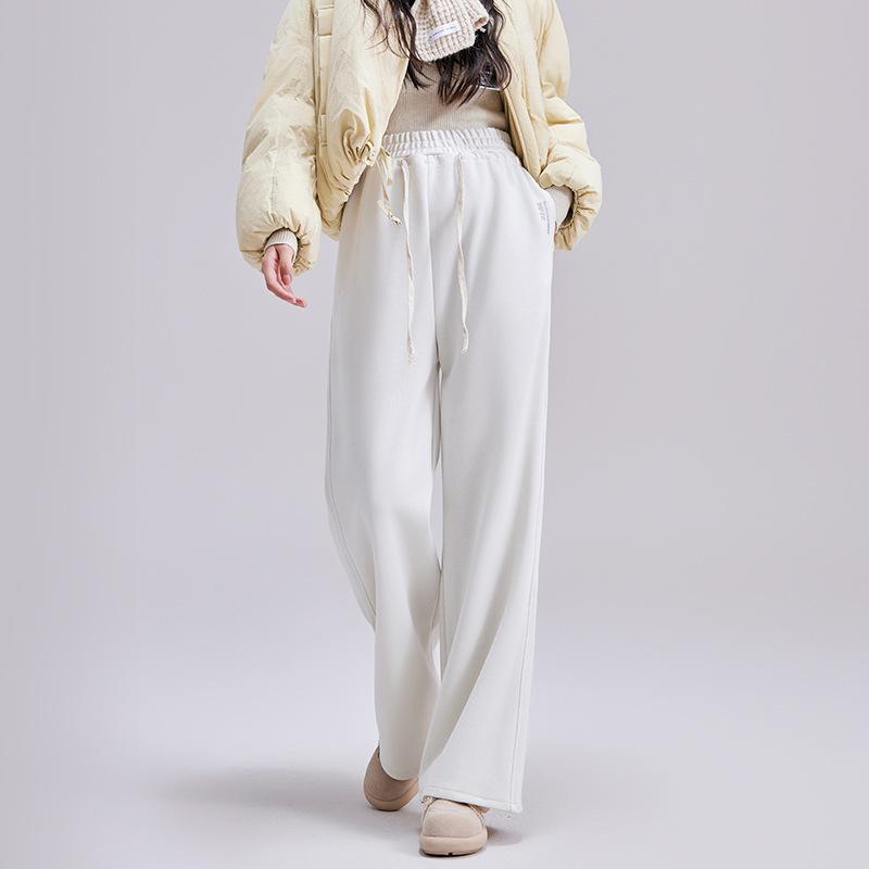Maternity Pants Spring and Autumn Outer Wear Casual Wide-leg Pants New Large Size Straight Pants Trousers Maternity Clothes Winter Wear
