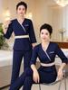 Autumn Chinese Style Beauty Salon Women's Workwear Set