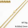 2.5/3mm Wide Stainless Steel Keel Chain Necklace for Women Men Trendy Shiny Gold Color Jewelry Delicate Collar Chain Accessories