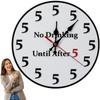 Silent Movement Round Wall Clock Non-Ticking Design Silent Round Clock  Office Use