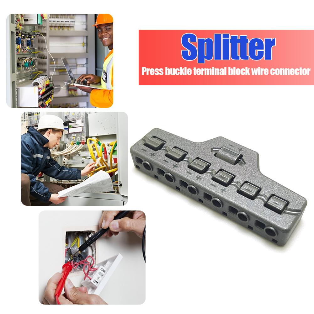 3/6 Ports Push-in Fast Quick Wire Connector Distribution Wiring Cable Splitter for LED Lighting Terminal Block