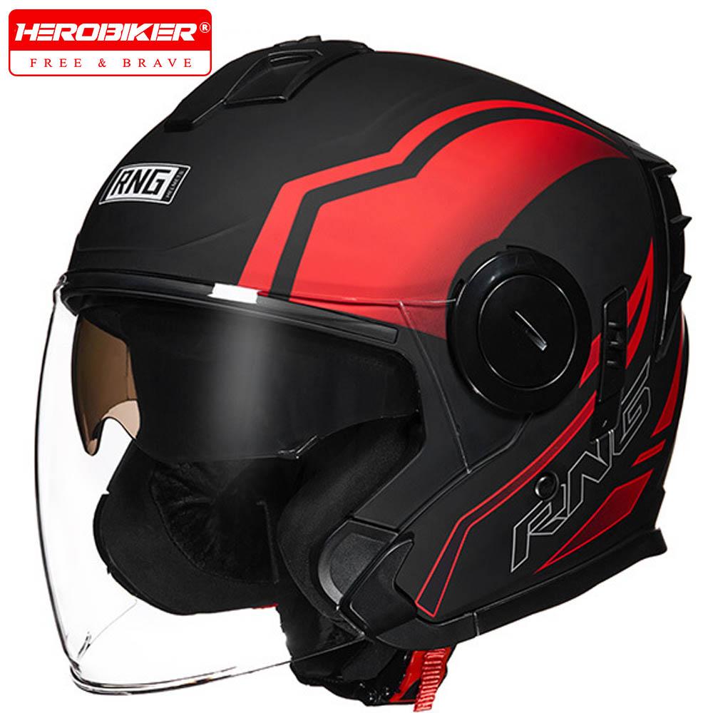 Motocross Helmet Riding Safety Helmets 3/4 Open Face Helmets Summer Motorcycle Helmet Waterproof And Drop-proof Helmet For Men