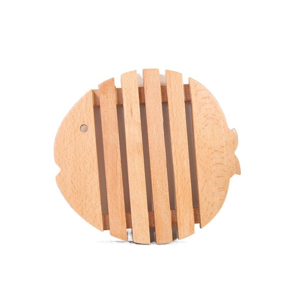 Portable Fish Shape Coaster Simple Dishes Mat Dining Table Decoration Table Mat Living Room