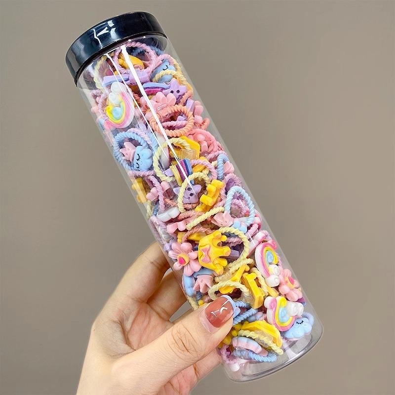 

20 шт./набір Барвисті еластичні резинки для волосся для дівчаток Аксесуари для волосся Дитячі милі пов’язки на голову Тримач для хвостика Резинки для волосся Подарунок A2