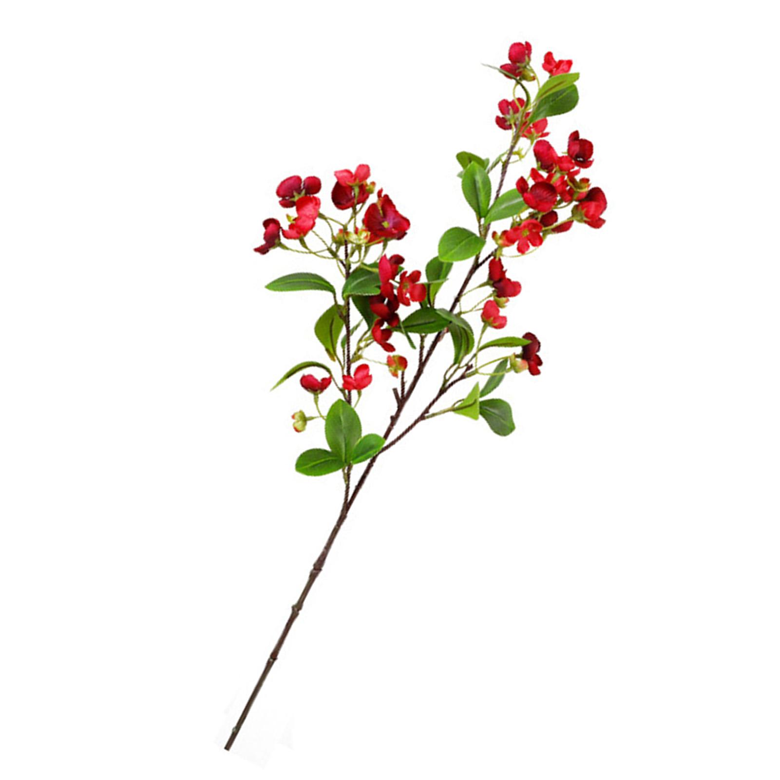 Hydrangea Simulation Flower Long Lasting Artificial Hydrangea Flower Decoration for Home Red