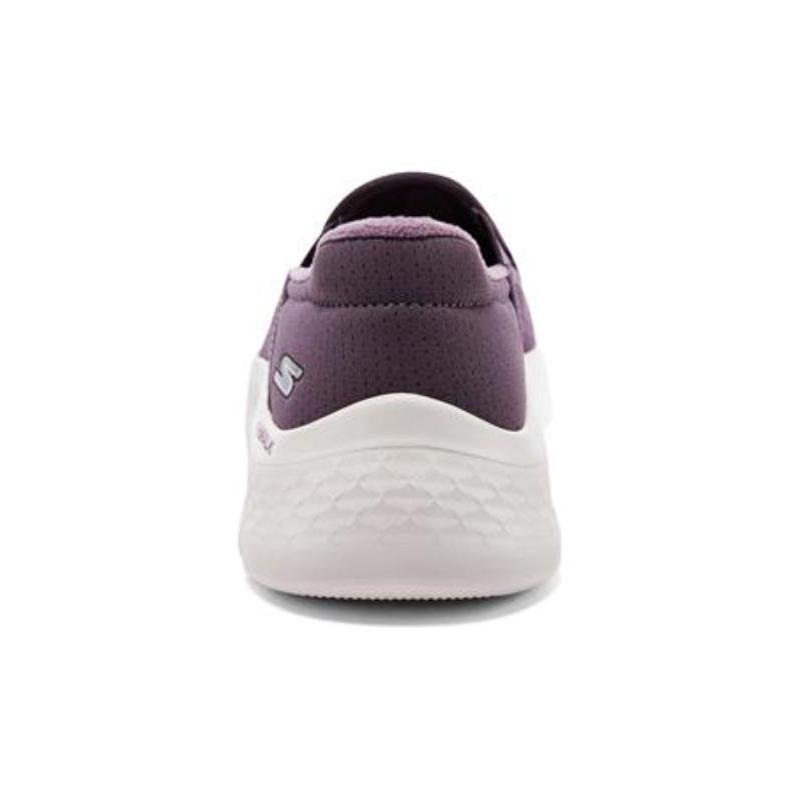 Skechers Go Walk Fle Low Top Casual Shoes Slip Ins Women's Dark Purple