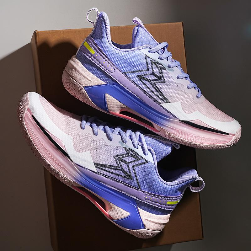 Basketball shoes junior high school men's shoes spring and summer breathable sports shoes outer size large size middle school students actual combat