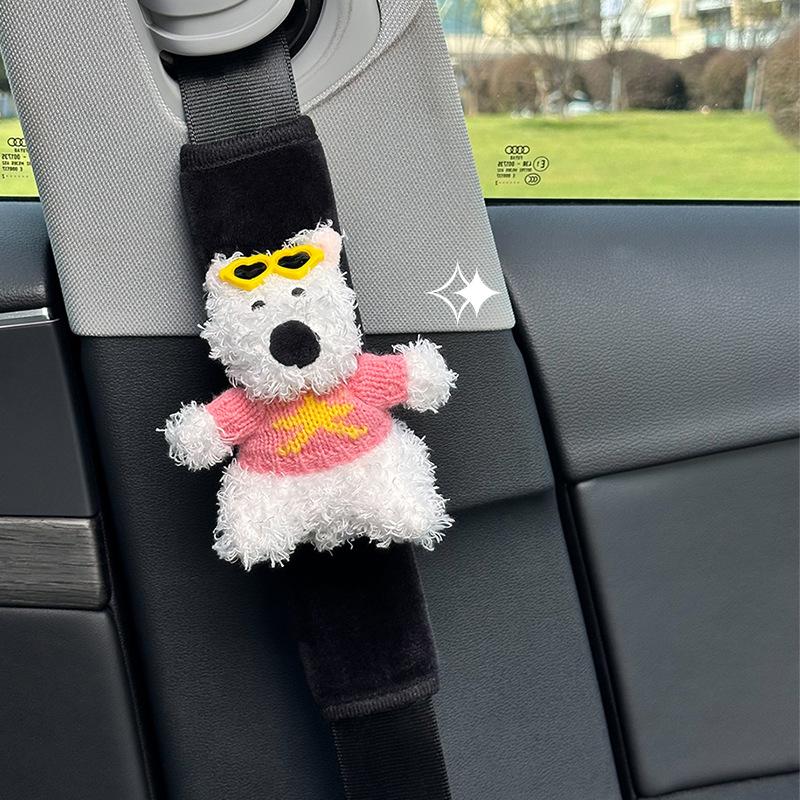 Car Seat Belt Shoulder Pads Cute Cartoon Car Neck Shoulder Pads Internet Celebrity Decoration Car Supplies
