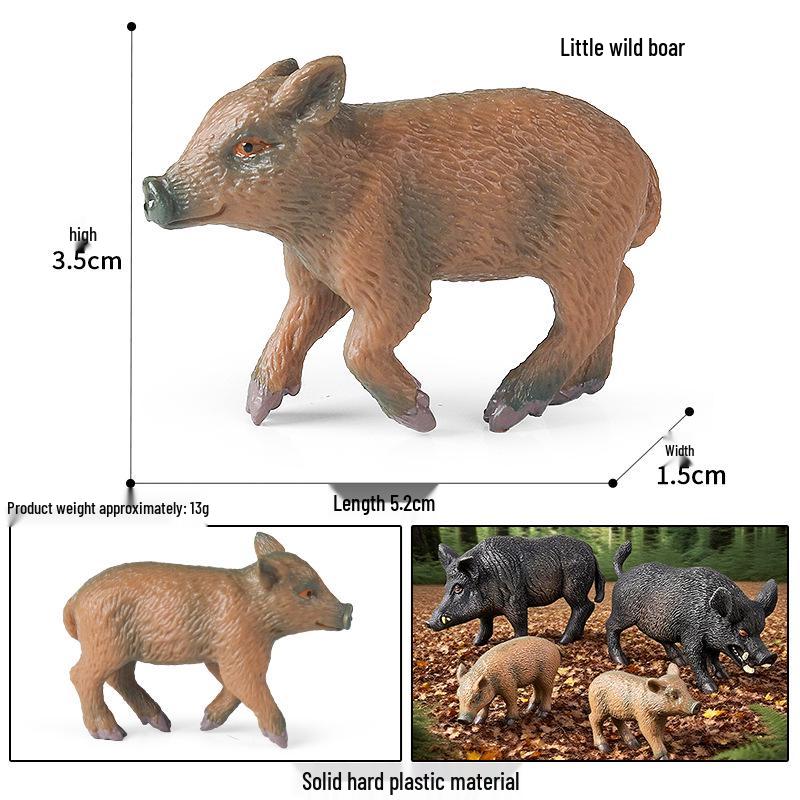 Realistic Miniature Pig Sow Figurine Toy Animal Model Ornament