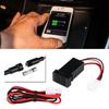 12V24V 2.1A Dual USB Port Car Charger Power Adapter Socket for Toyota Cellphone