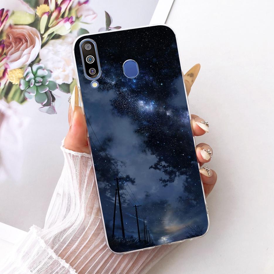 For Samsung Galaxy M10 M20 M30 Case Luxury Butterfly Tree Painted Cover Soft Slim Phone Case For Samsung M10 M20 M30 Fundas Bags