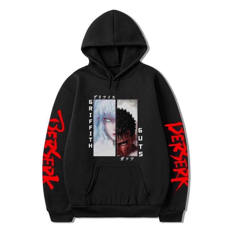 Hanoră cu glugă cu anime japonez Hanoare de modă