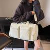 Short trip bag French designer fitness bag women's storage yoga sports bag portable light duffel bag