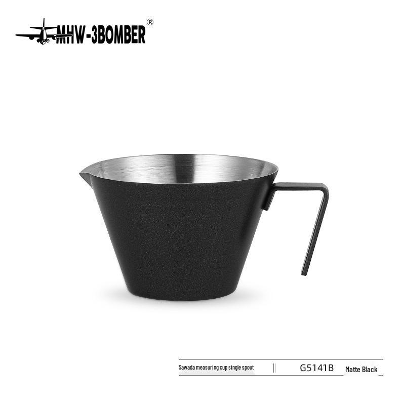 Bomber Nerezová 100ml Odměrka na Espresso s Nálevkou