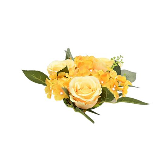 

Имитация розы, красивая тонкая работа, привлекательное искусственное растение, свадебный подсвечник, имитация розы, искусственный цветок, свадебный декор