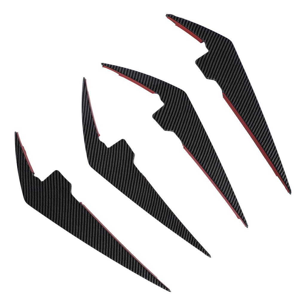 4PCS Front Bumper Side Canards Splitter Fins Car Body Decoration for 3 Series 0 1 LCI M Sport 2023+