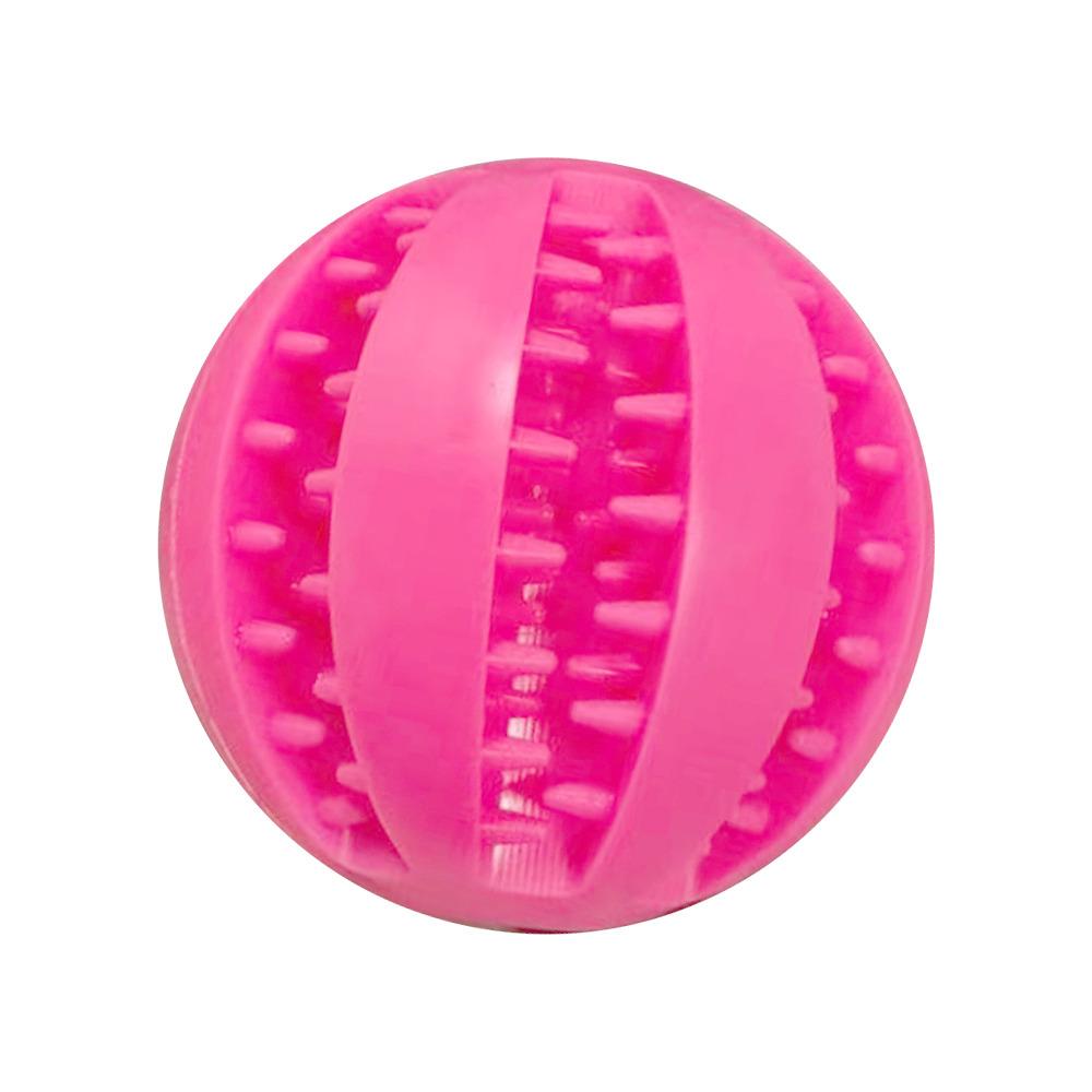 Jucării pentru câini din cauciuc natural, jucării pentru câini, jucării pentru mestecat, minge de curățare a dinților, minge elastică interactivă extra-dură 5cm pentru produse pentru animale de companie