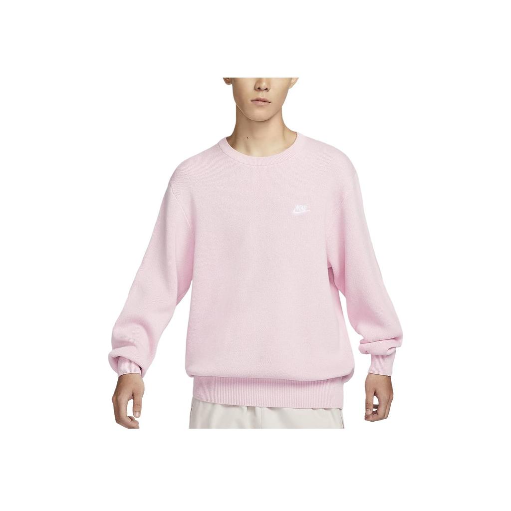 Nike Club Comfortable Casual Pullover Crewneck Long Sleeve Sweatshirt Men sweatshirt Foam-Pink FQ2913-663