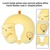 Waschbarer Bezug U-förmiges Kissen Ultraleichtes Cartoon-Nackenkissen für Reisen Büro Kinder Memory-Schaum Ergonomische Kopf-Nacken-Stütze