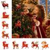 Acrylic Car Goat Pendant New Year Car Rearview Mirror Keychain  Christmas Decor
