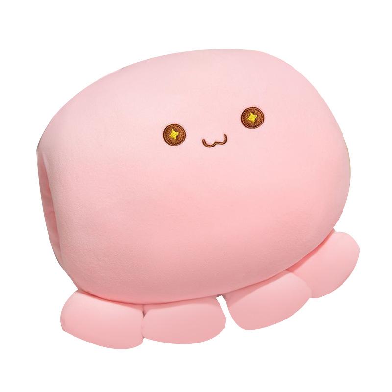 Cute octopus ball plush toy doll can insert hand pillow winter hand warmer cover children and girls pillow doll