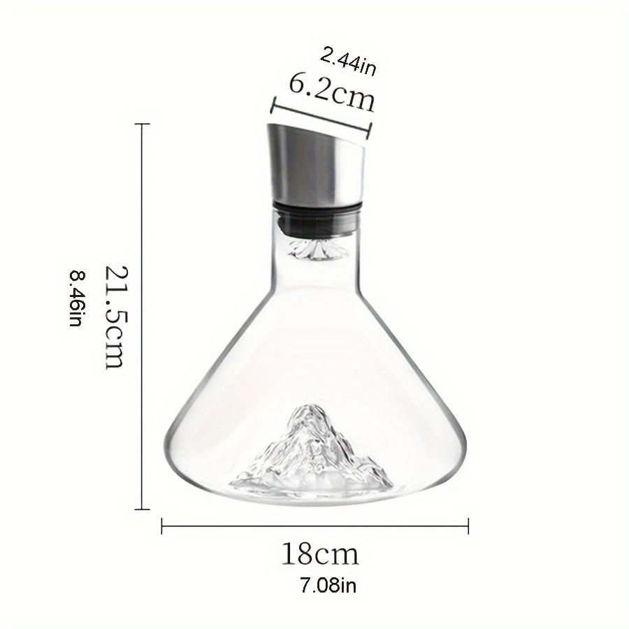 1pc European-Style Creative Crystal Glass Decanter with Dual 304 Stainless Steel Pourers and 12-Hole Spigot, Weddings & Anniversaries – 1500ml/50o