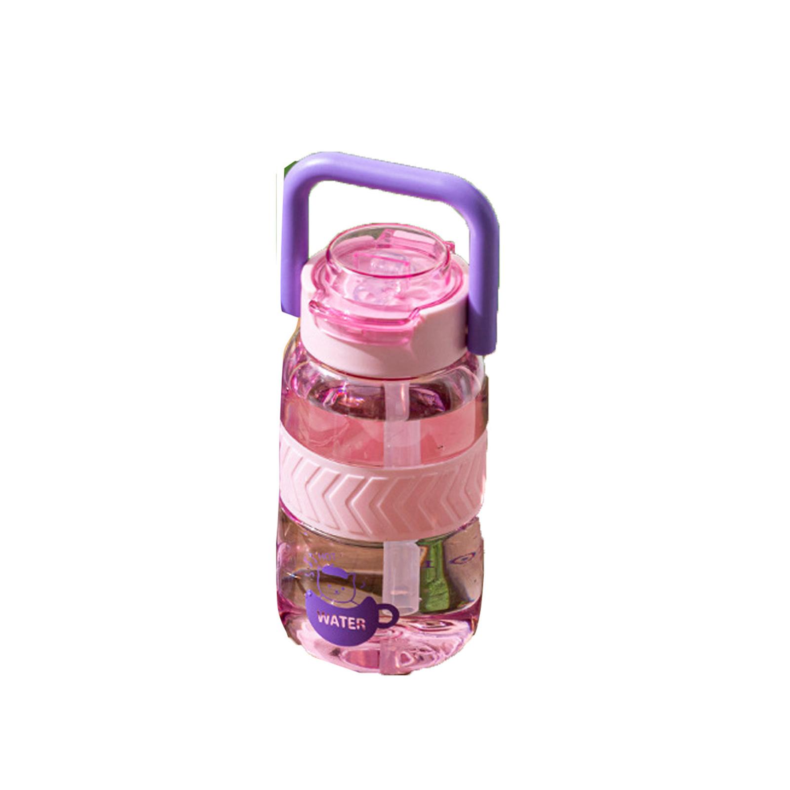 

Student Carry- Heat-Resistant Plastic Straw Cup Large Capacity Summer Outdoor Sports Water Bottle One Size