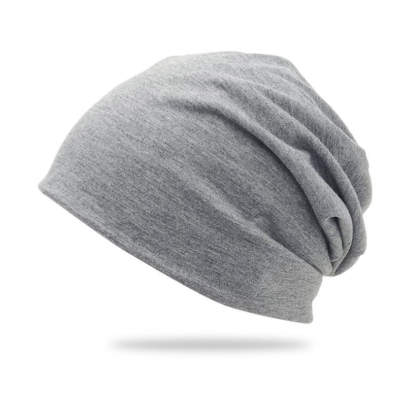 Cross-border Solid Color Slouchy Beanie - Double-Layer Postpartum Hat for Cold Weather