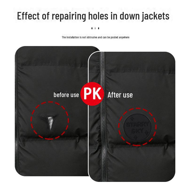 Black Self-Adhesive Embroidery Patch for DIY Clothes Repair and Decoration