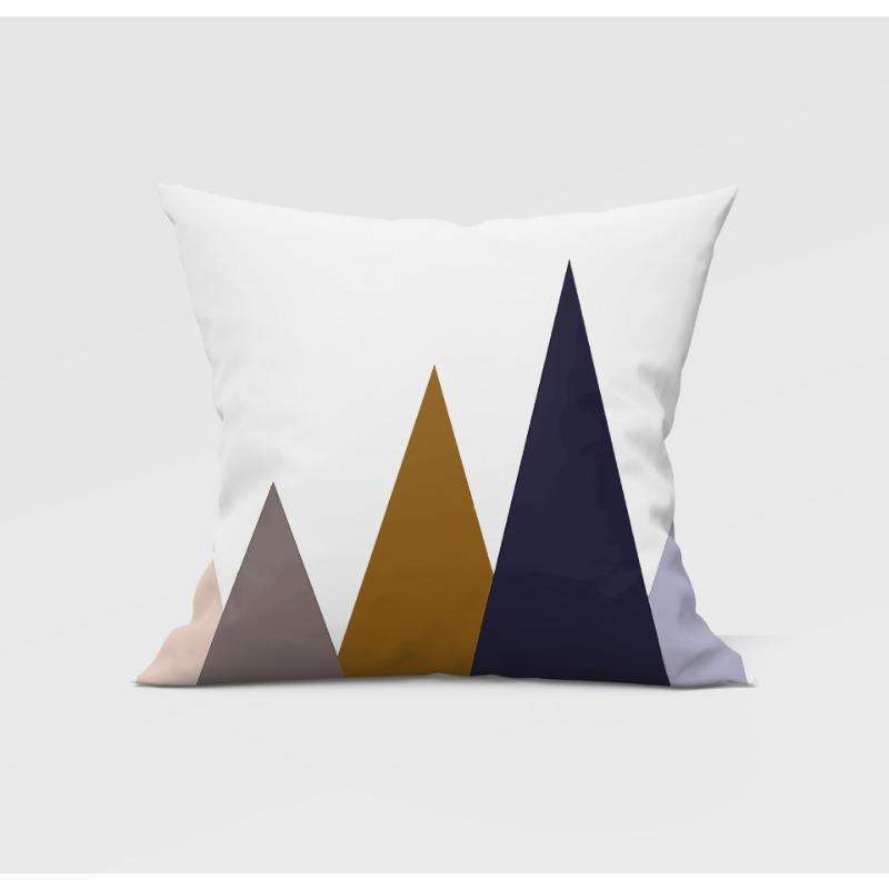 Gray Geometric Pillowcase Home Sofa Pillowcase
