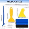 13Pcs NeoWrap Car Vinyl Wrapping Tool Kit Felt Edge Squeegee Plastic Scraper Wallpaper Film Sticker Install Window Tint Tools