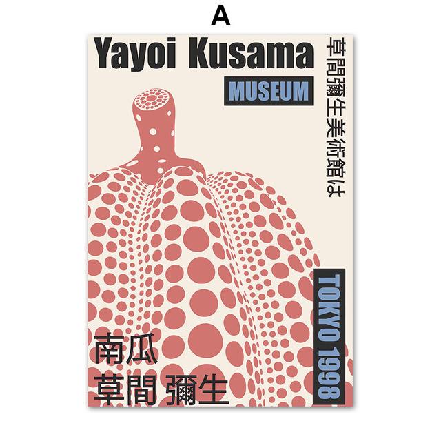 

Яёи Кусама Пикассо абстрактные постеры на скандинавскую тему и принты, настенная живопись на холсте, настенные картины для гостиной, сюрреализм, декор комнаты 21cm×30cm NoFrame