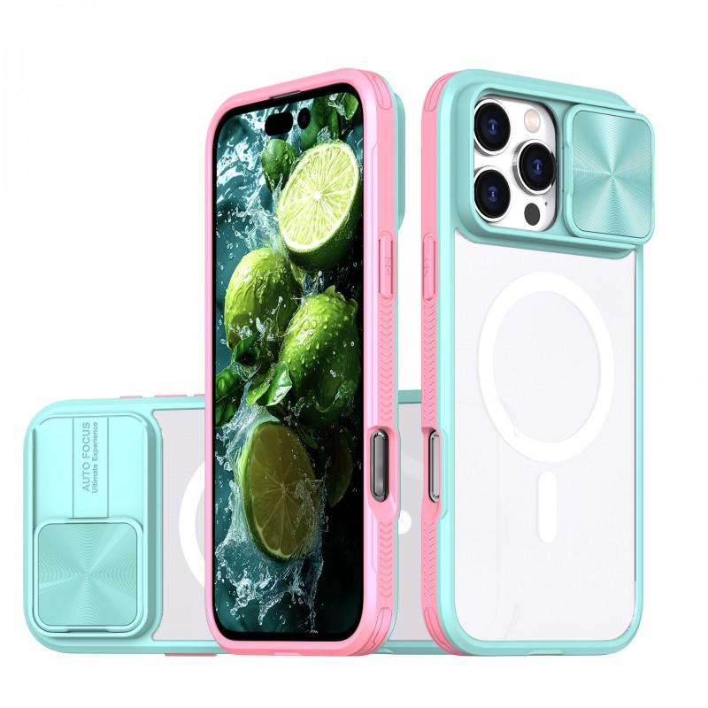 Magnetic Snap-on Phone Case IPhone 17 Pro With Window Cutout MagSafe Compatible Shockproof Scratch Resistant
