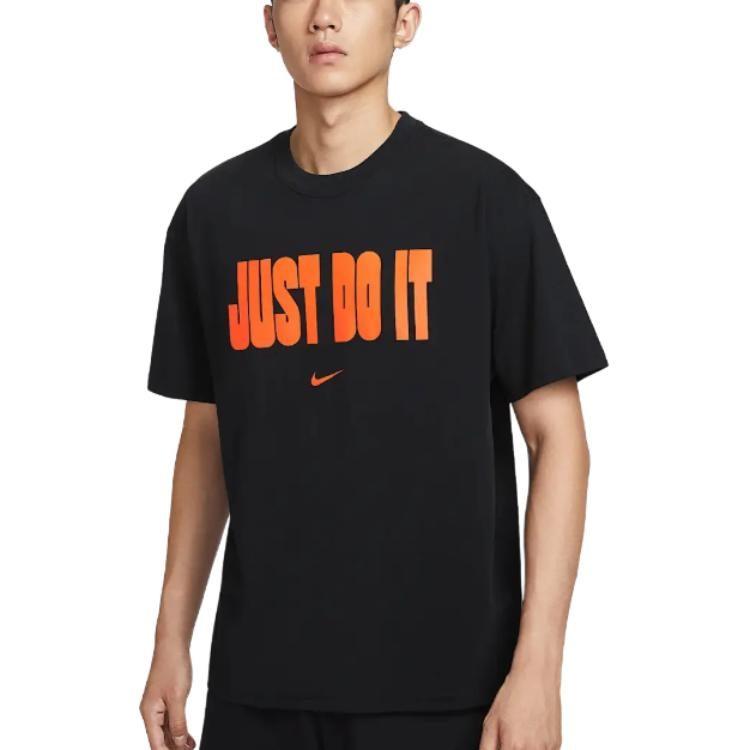 Nike T Shirts Unisex Black Crew Neck Moderate IV5617-010