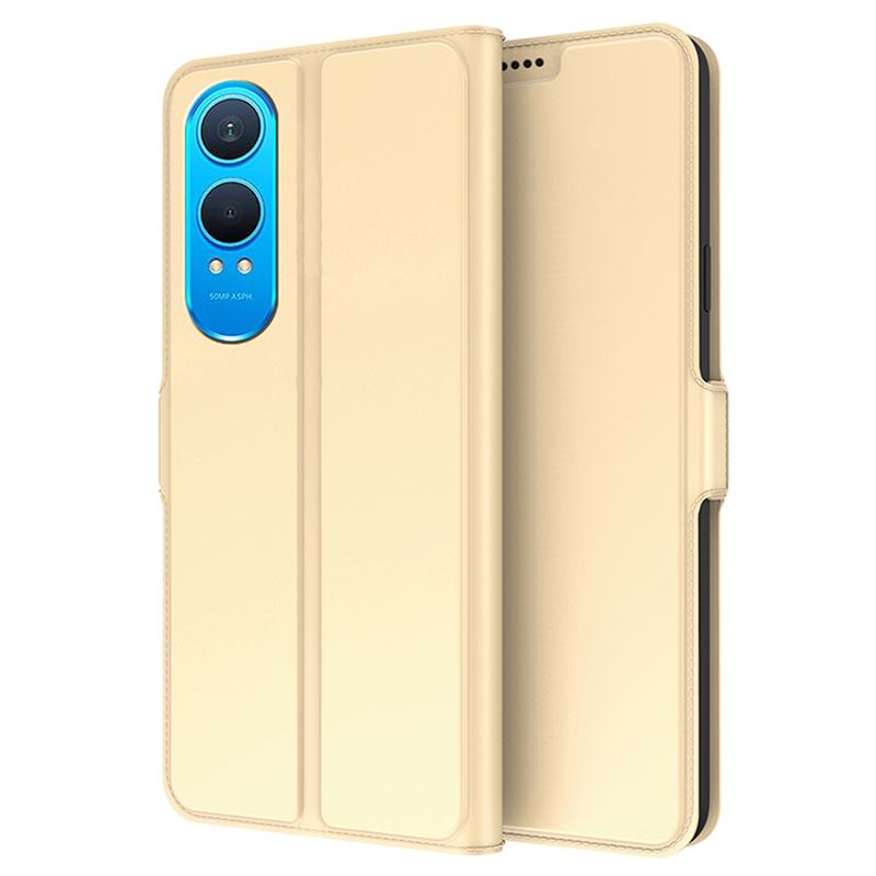 Para Capa OnePlus Nord CE4 Lite 5G Design de Slot Porta-Cartões Capa Folio de Couro PU