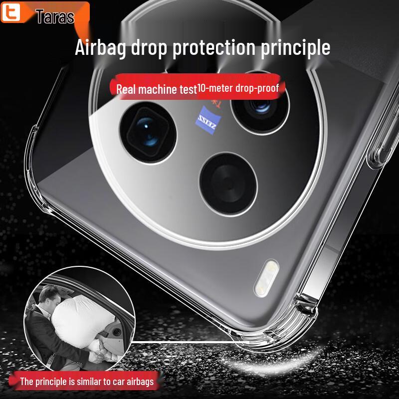 Taras Airbag Transparent Soft Phone Case for vivo X300 Ultra