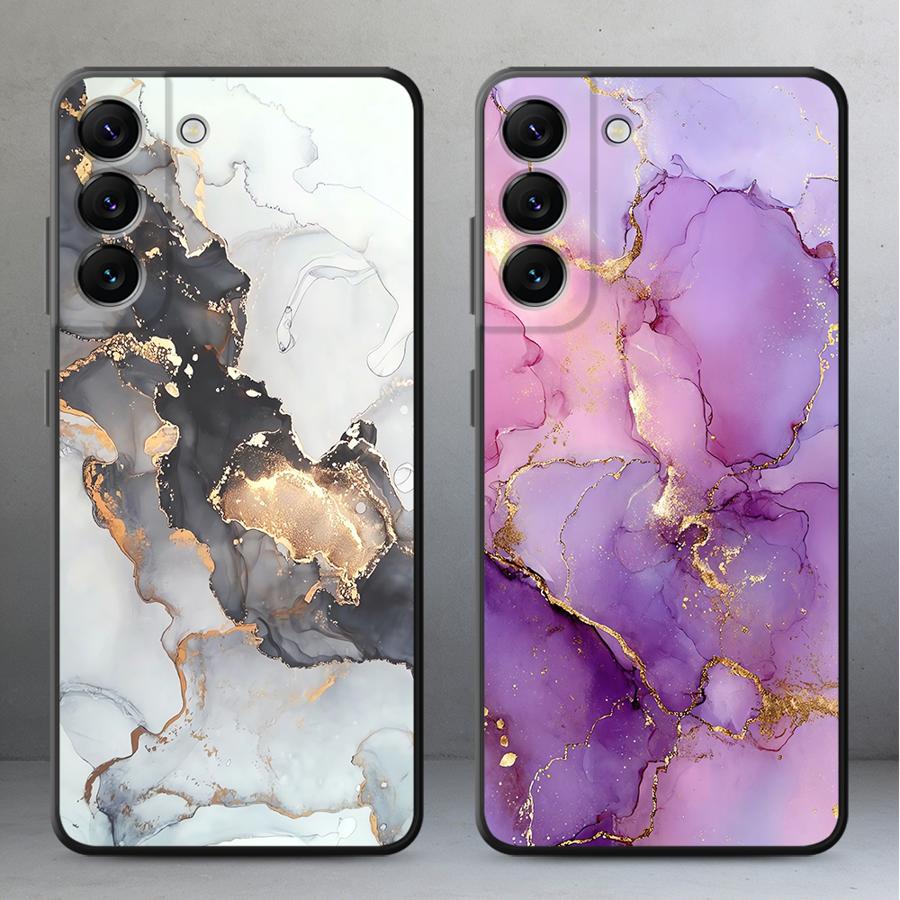 Funda de Teléfono de Mármol de Colores para Samsung Galaxy A57 A26 A32 A24 A37 A22 A55 A23 A25 A73 A51 A53 A35 A52 A36 A72 A71