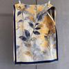 Autumn New Plant Flower Print Scarf Autumn and Winter Imitation Cashmere High-end Warm Scarf Shawl Women