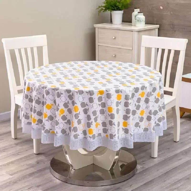 Pastoral Style Thick PVC Plastic Pad Household Waterproof Scald Oil Resistant Tablecloth Dining Table Insulation Mat