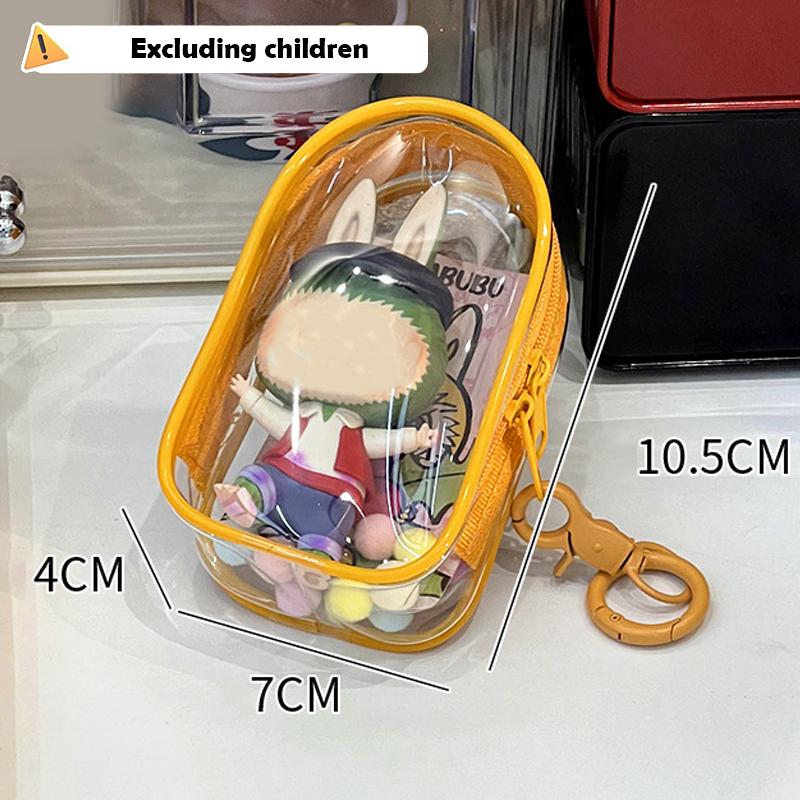 Прозрачная сумка из ПВХ для улицы, брелок, сумка-сюрприз для демонстрации кукол, пылезащитные сумки-органайзеры, классические сумки для хранения кукол