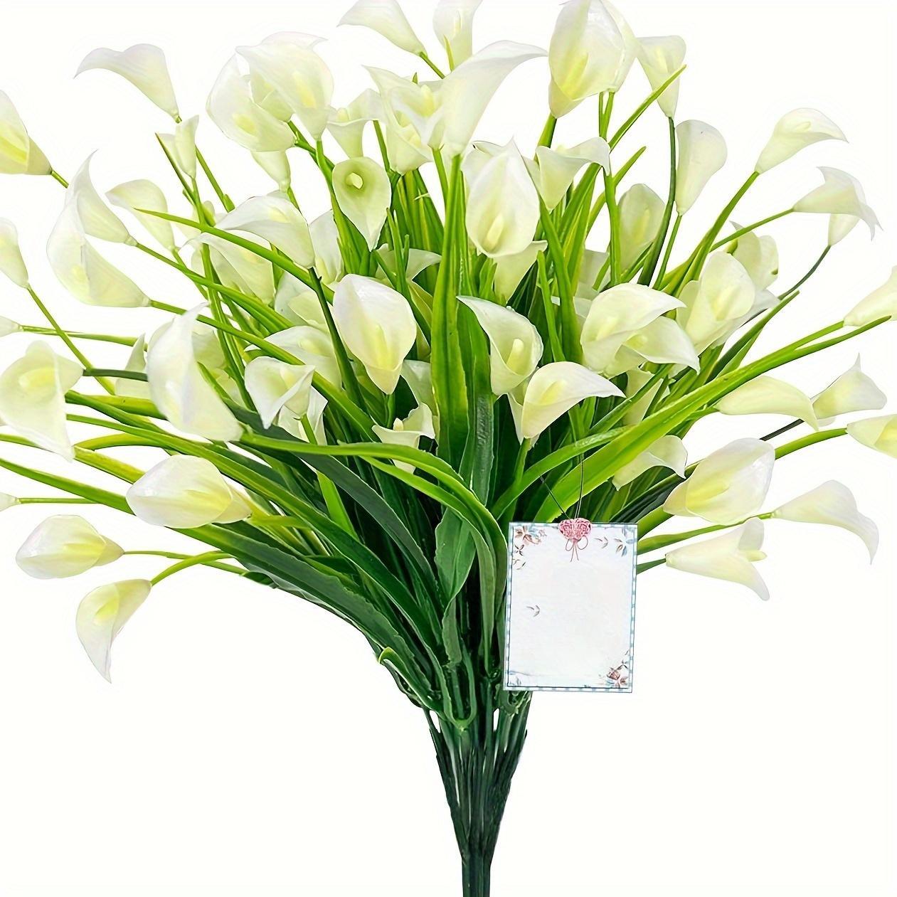 

Штучні тюльпани, яскраві змішані кольори - реалістичні пластикові квіти для внутрішнього та зовнішнього декору, чудові для дому, ганку та кладовища 1pc білий