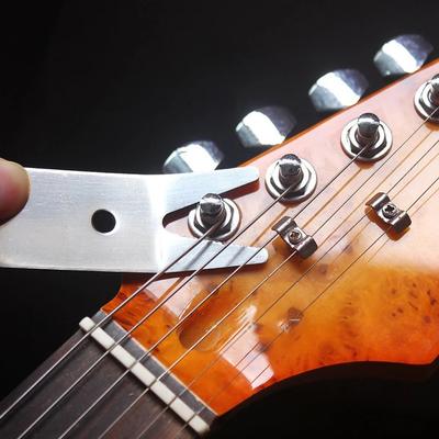 1 Stück E-Gitarren Bass Multi Edelstahl Doppelkopfschlüssel Luthier Werkzeug Zum Festziehen von Potis Schaltern Buchsen Gitarre