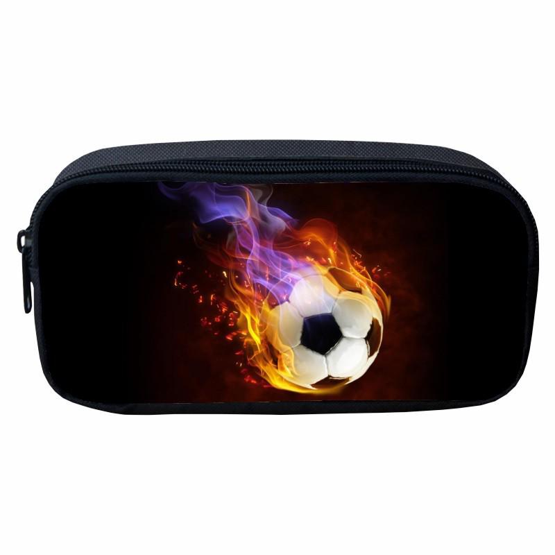 Flame Pattern Pencil Case for Kids - Cartoon Design for Primary School Boys